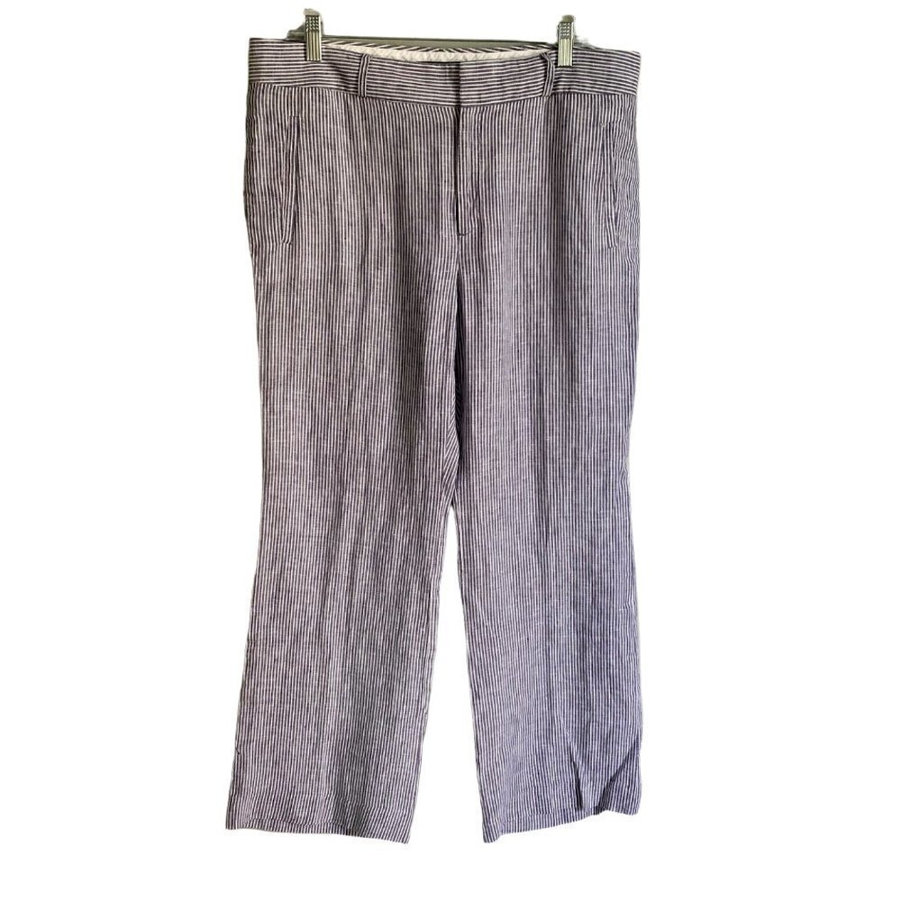 Banana Republic Linen Trousers 718 Martin Fit Size 14